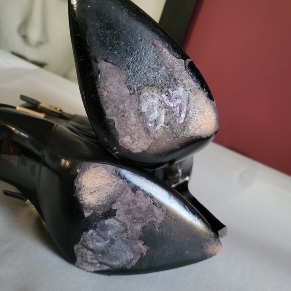 AUTHENTIC MARCIANO LEATHER STILLETTO ANKLE BOOTIES SZ 6 - Picture 5 of 12